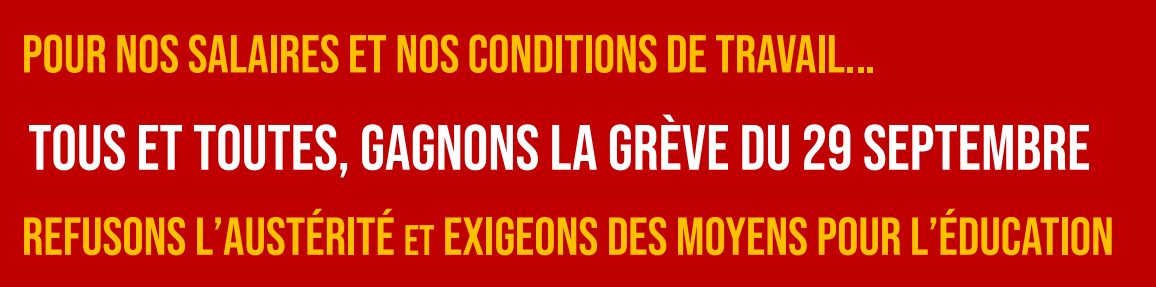 Tract CGTR Éduc'action pour la grève du 29 septembre 2026