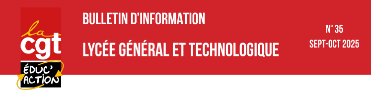 Bulletin info lycée général technologique CGTR